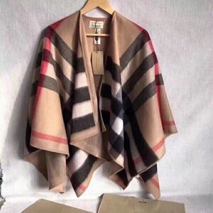 Burberry Tan Plaid Women's Cape